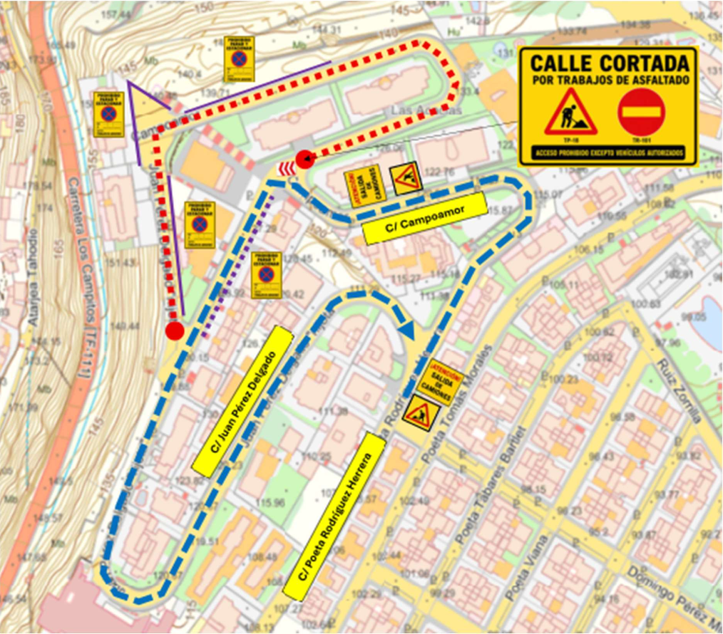 I Obra asfaltado calles Juan Pérez Delgado Nijota y Campoamor
