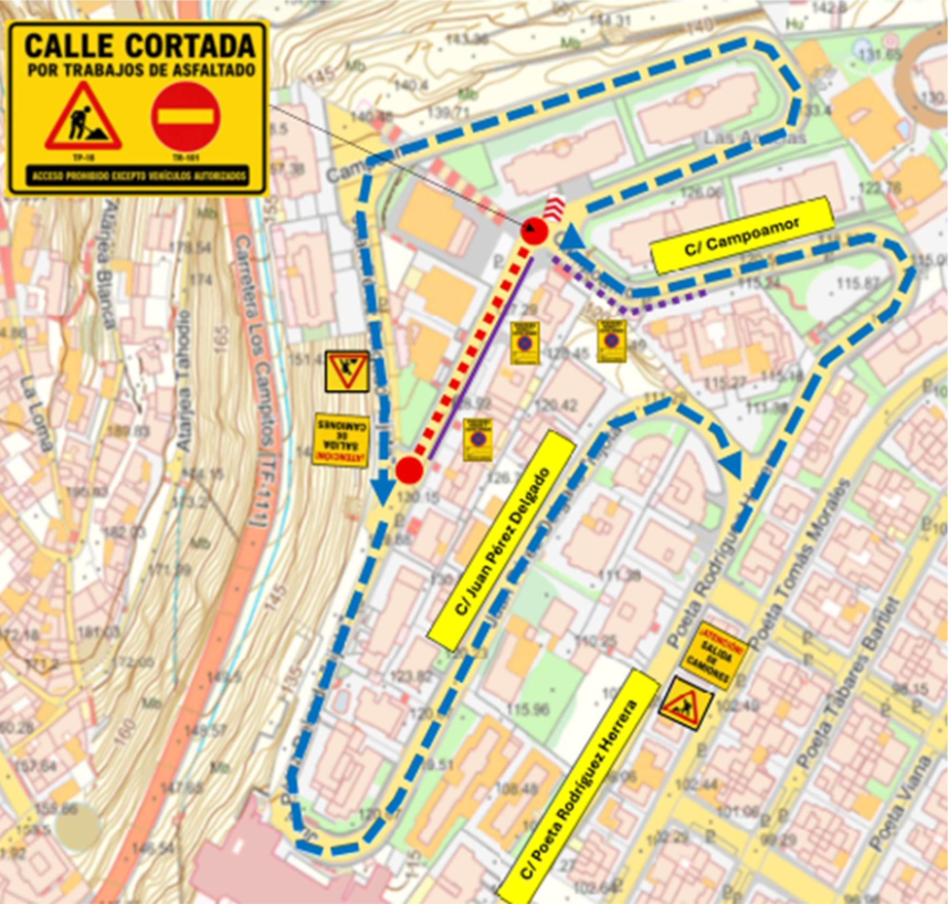 II Obra asfaltado calles Juan Pérez Delgado Nijota y Campoamor