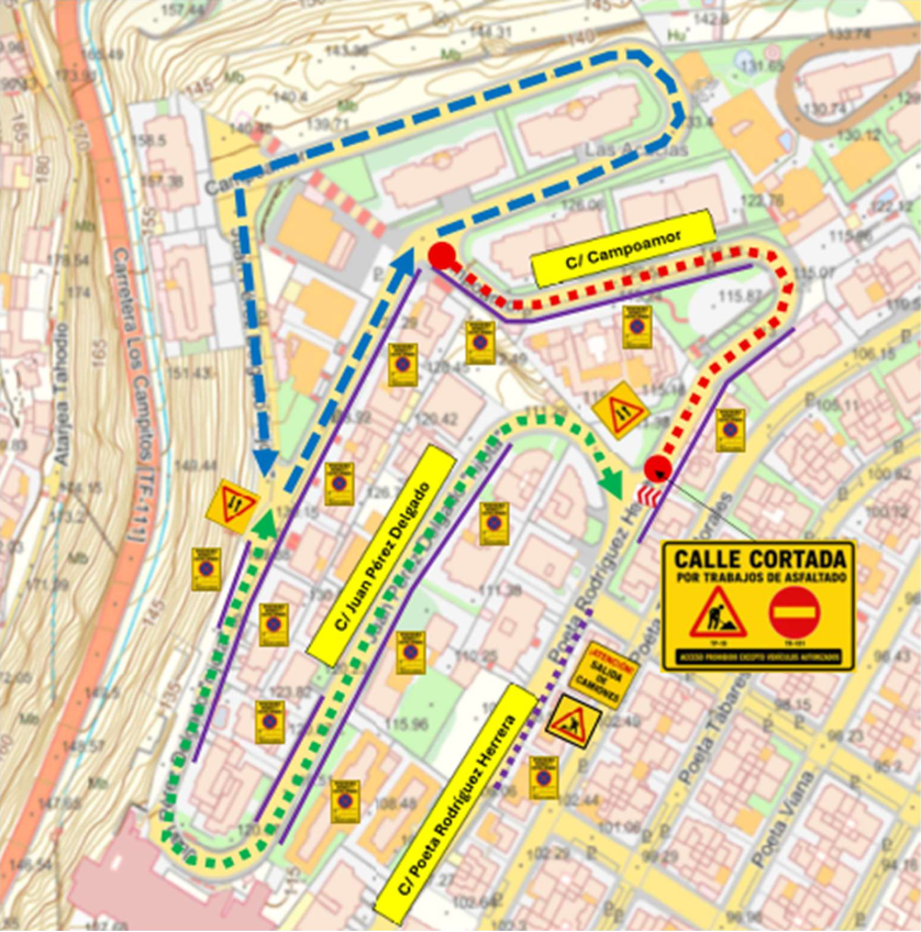 III Obra asfaltado calles Juan Pérez Delgado Nijota y Campoamor